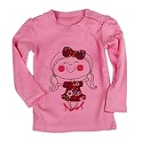Baby House Baby Girls Pajama Tops Pink Cute Girl Cotton Long Sleeve T-shirt 6T