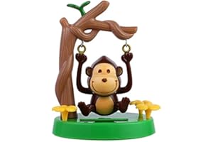 Marsrut Solar Powered Dancing Animal Bobblehead Swing Monkey Swinging Animated Bobble Dancer Toy Car Decor Toys Gift for Office Car Ornament Supplies Decoration