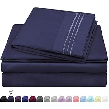 HOMEIDEAS 105 GSM Bed Sheets Set Extra Soft Hotel Luxury 1800 Premium Bed Sheets - Deep Pockets, Hypoallergenic, Wrinkle & Fade Resistant - 25 Piece Brushed Microfiber Sheets (Full, Pale Yellow)