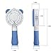 Security Portable Mini Fan Personal Necklace Fan Handheld Air Fan for Travel, Home and Office, USB Rechargeable, 4 Blades, 1 Switch, 2 Speeds Adjustable (Blue)