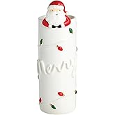 Mud Pie Christmas Merry Hanging Santa Vase