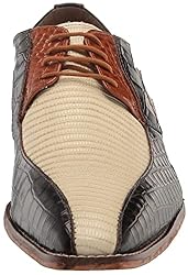 Stacy Adams Men's Turano Bike Toe Oxford, Brown