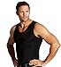 Insta Slim -Made in USA- Compression Tank-Top Shapewear for Men. Tummy Control Slimming Body-Shaper for Belly & Back Support White