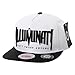 WITHMOONS Snapback Hat Illuminati Embroidery Hip Hop Baseball Cap AL2389 (White)