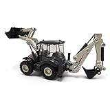 EMART Alloy Diecast Toy Digger and Excavator Truck Model 1:50 4-Wheel Multi-Function Excavator Metal Engineering Vehicle Car Collection Toys for Kids