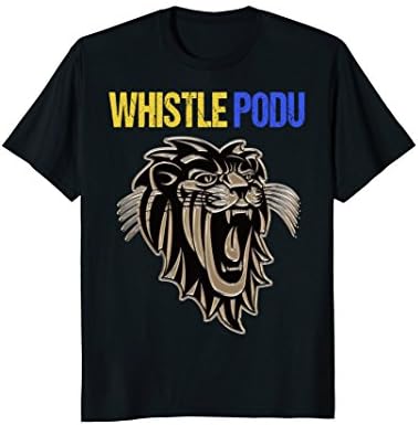 Cricket Tee IPL Chennai Super Kings Fans Shirt Whistle Podu