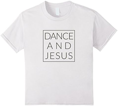 Kids Dance and Jesus, Christian Dancer Minimal Dancing Tshirt 4 White