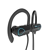 Bluetooth Headphones, DOY Wireless Earphones Sports Waterproof Earbuds with Mic and APT-X Secure Fit Running, Cycling, Hiking for iPhone 7, 7Plus, Samsung S6 and Other Bluetooth Devices(Blue)