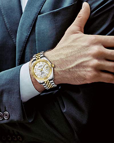 VAVC-Mens-Meteorite-Dial-Waterproof-Automatic-Self-Wind-Wrist-Watch-with-Two-Tone-Stainless-Steel-Band