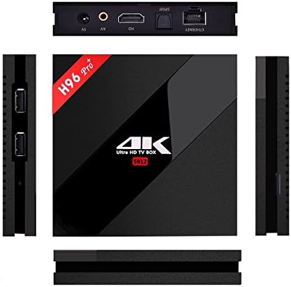 H96 Pro Plus Android 7.1 Smart Internet TV Box Amlogic S912 Octa-Core 64 Bits CPU 3GB + 32GB TV Box 4k Ultra HD H.265 Ethernet 100M/1000M 2.4GHz/5GHz Dual WiFi Bluetooth 4.1