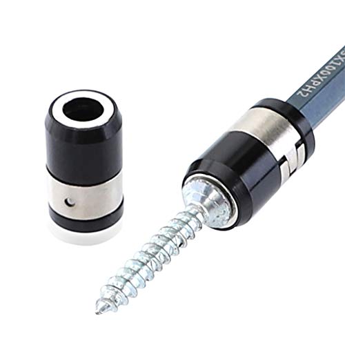 QUICATCH Universal Metric HRC60 21mm Removable Magnetizer Ring Magnetic Steel Screwdriver Bit 2PCS