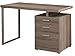 Monarch Specialties Computer Desk with File Cabinet-Left or Right Set-Up, 48