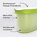 Set of 2, Ice Cream Containers for Homemade Ice Cream - 1.5 Quart Each, Reusable Freezer Storage Containers - Green