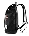 902s Minimalist Canvas College Backpack Travel Rucksack | Fits 15.6-inch Laptop | Black