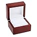 FindingKing Rosewood Stained Ring Gift Box Jewelry Display