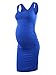 Liu & Qu Women's Maternity Sleeveless Tank Dresses Side Ruching Bodycon Dress For Daily Wearing Or Baby shower