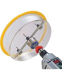 HolePro T-200 cortador de agujeros ajustable para bocinas o luces empotradas, de 1-5 8 a 8 pulgadas Las cuchillas gemelas HSS de acero de alta velocidad usan una potencia de taladrado de ¼ de una sierra perforadora para cortar madera laminada, plástico y