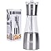 EAAGD Salt and Pepper Grinder Mills (2rd Generation, Premium Ceramic Core with Adjustable Coarseness), Manual Design Salt Shakers, Allows Two Kinds of Seasoning Used at The Same Time