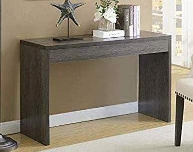 Charcoal Grey Wood - Narrow Console Table- Entry Tables for Hallways-Designed for Your Small Living Space