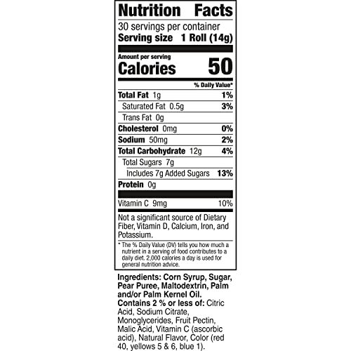 Fruit RollUps Fruit Flavored Snacks, Variety Pack, 15 Oz, 30 Ct (Pack