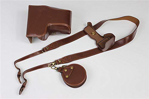 kinokoo PU Leather Case for Sony A6600 and 16-70mm/18-55mm/18-135mm Lens, Protective Case Camera Bag Sony A6600 Camera Case ILCE-6600 Case (Coffee)