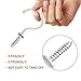 CandyHome 12 Pcs 2 Inches Ceiling Hooks Cup Hook Holder Screw-in Hooks for Hanging Plants Mugs Kitchen Utensils Wind Chimes and More (White)