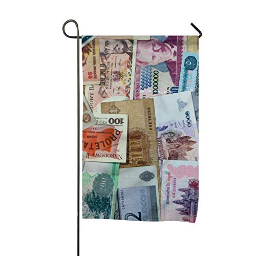 Christopher Macadam Money Wall Garden Flag Vertical Double Sided Spring Summer Yard Outdoor Decorative 12 x 18 Inch
