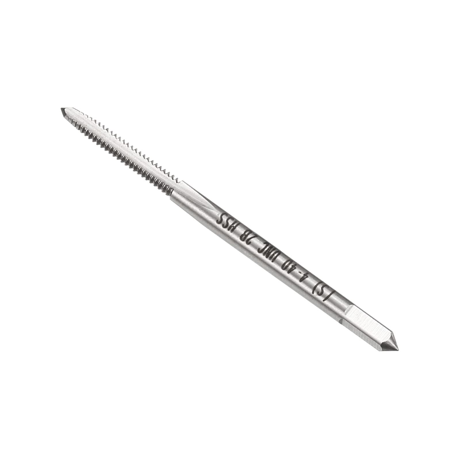 CoCud Thread Milling Taps, 4#-40 UNC Thread 2B, High Speed Steel Machine 3 Straight Flutes Screw Threading Tool - (Applications: for Tapping Drilling Machine), 1-Piece