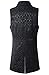 DarcChic Mens Gothic Steampunk Double Breasted Vest Waistcoat VTG Brocade (XXL, Black)