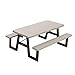 Lifetime Products 6 ft. W-Frame Folding Picnic Table (6 ft., Putty)