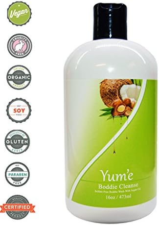 Tan Alchemy Yum'e Boddie Cleanse Sulfate Free, Paraben Free, Moisturizing Argan Oil Body Wash for use with Sunless Tans, Spray Tans, or any Self Tanner Body Finish - 16 oz