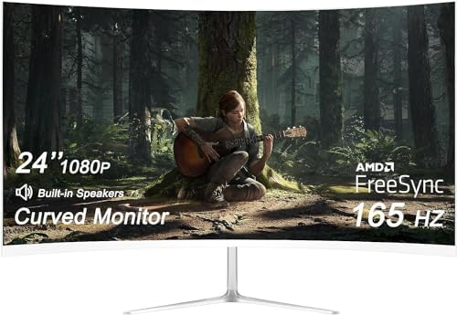 Lgpc Frame LGPC® 24-inch Gaming Curved Monitor Full HD 1080P 1920x1080 LED ...