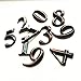 HopeWan Mailbox Numbers 2 Inch, Self Adhesive Door Address Number Stickers for Office Home Room, 3D Style.(2