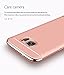 CROSYMX Galaxy S7 Edge Case Back Cover, Ultra Slim & Rugged Fit Shock Drop Proof Impact Resist Hard Protect Case for Samsung Galaxy S7 Edge (5.5'')(2016) - Rose Gold
