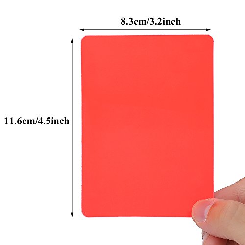 image for VGEBY1 Red and Yellow Cards, PVC Champion Sports Referee Penalty Cards