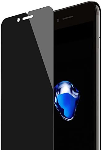 Privacy Screen iPhone 7 Plus ACEIken Anti-Spy Tempered Glass Screen Protector Film, 9H Hardness, 3D Touch Compatible, for Apple iPhone 7 Plus 5.5" (Black)