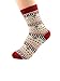 Zando Athletic Sports Knit Pattern Womens Winter Socks Crew Cut Cashmere Retro Thick Warm Soft Wool Socks