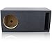 3.0 Cu. Ft. Ported/Vented MDF Sub Woofer Enclosure Box [Black] for Single Car Subwoofer (3.0 ft^3 @ 35Hz) | Premium MDF Construction | Made in U.S.A. (12