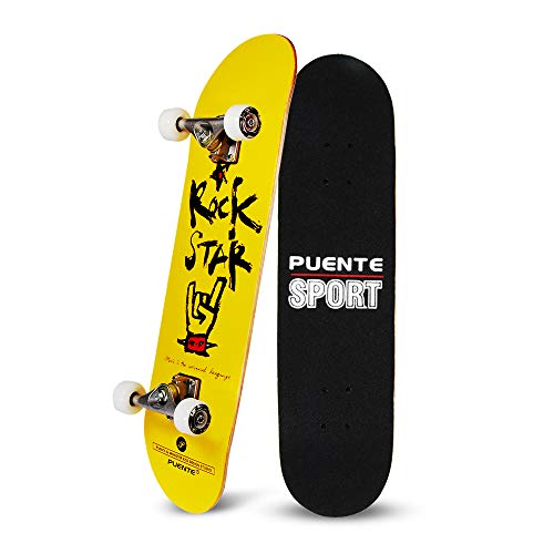 YF YOUFU 31 Inch Complete Skateboard, 7 Layer Canadian Maple