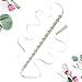 AW Crystal Wedding Dress Belt Women's Rhinestone Sash Belt, 17 x 1 inch, White