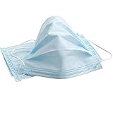 Medical Quality 50 Pack Disposable Face Masks with Elastic Ear Loop, 3 Ply Professional Dust Masks to Keep dust and Germs Away