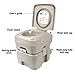 Leopard Outdoor T-Type Three Directional Flush Portable Travel Toilet for Camping,Boating,Hiking,Portable RV Toilets - 5.3 Gallon