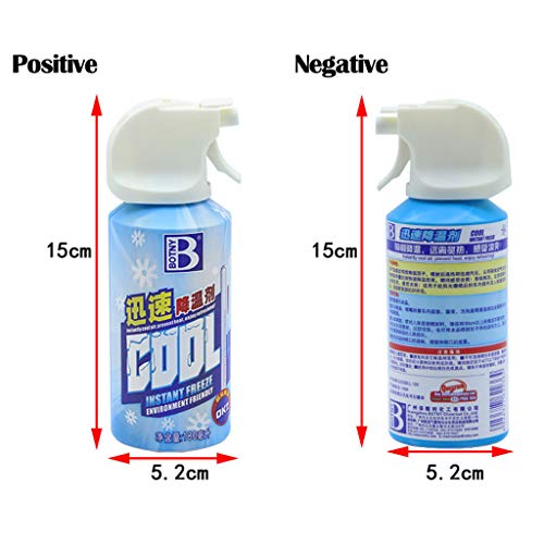 COM1950s Summer Fast Car Cooling Agent Single Ice Spray Quickly Summer Vehicle car Cooling Spray (Blue, 1PC) - Thumbnail 5
