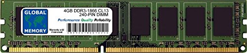4GB DDR3 1866MHz PC3-14900 240-PIN DIMM MEMORY RAM COMPATIBLE WITH PC DESKTOPS/MOTHERBOARDS