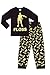 Floss Like a Boss All Over Gaming Black Gold Cotton Long Pajamas