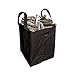 MARTHA STEWART MTS-MLB1-MBK 48-Gallon Multi-Purpose Reusable Heavy Duty Garden Tote Bag, Black