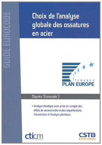 Choix de l'analyse globale des ossatures en acier