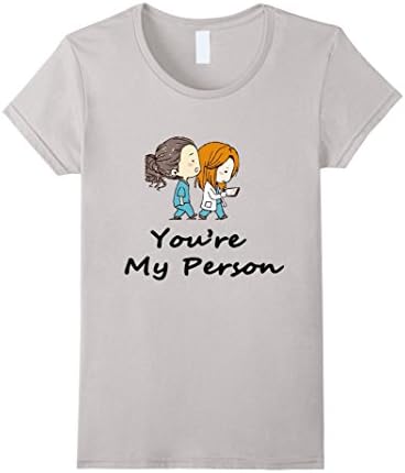 Women's YOU'RE MY PERSON SHIRT Small Silver