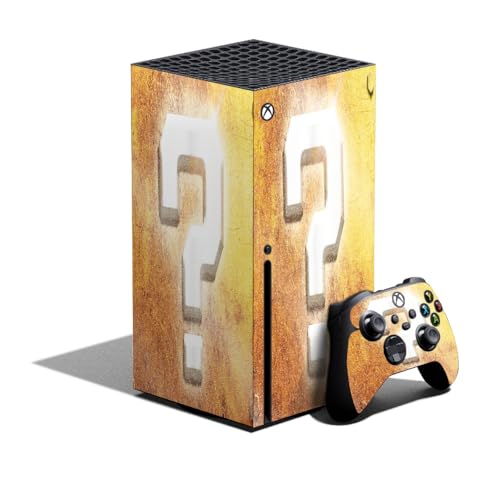 Glossy Glitter Gaming Skin Compatible with Xbox Series X Bundle - Mystery Block…