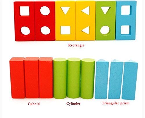image for Agirlgle Wooden Educational Learning Shape Color Sorter Recognition Ge